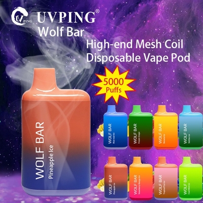 5000 Puffs Puff Box Vape OEM ODM Gradually Varied Color Rechargeable