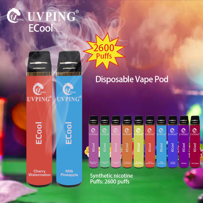 Uvping 2500 Puffs Disposable Vape With Synthetic Nicotine