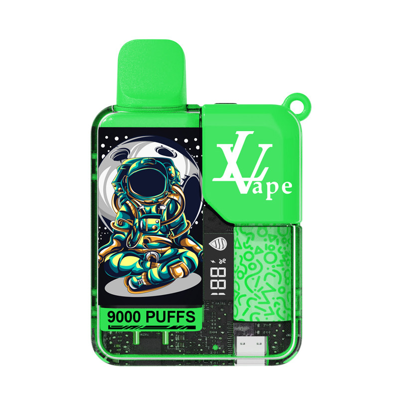 Mesh Coil Disposable Vape With LED Screen Display To Display The E-Juice And Power Remaining