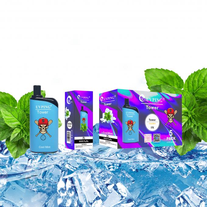 2mg 3mg 5mg Nicotine Rectangular Vape Pen Cotton Candy Flavor