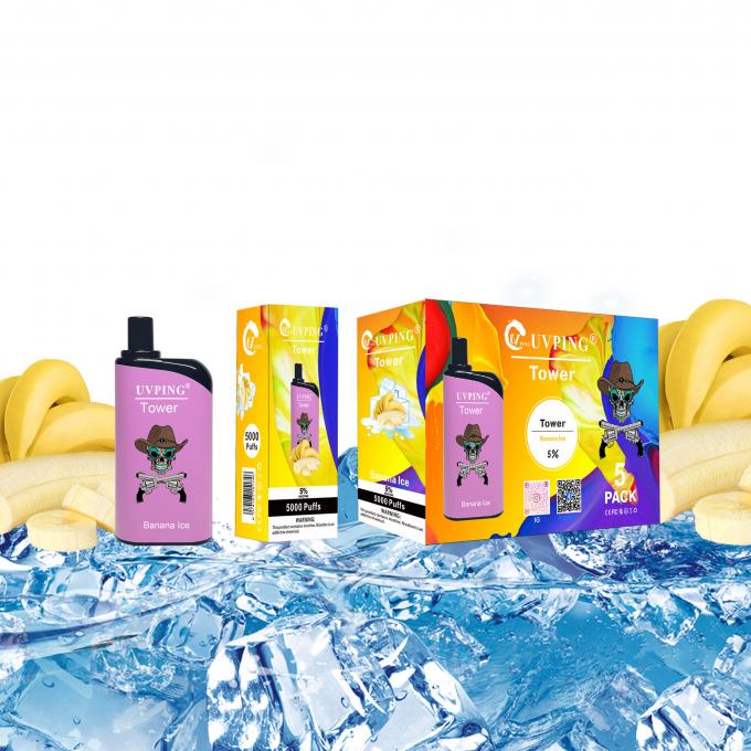 2mg 3mg 5mg Nicotine Rectangular Vape Pen Cotton Candy Flavor